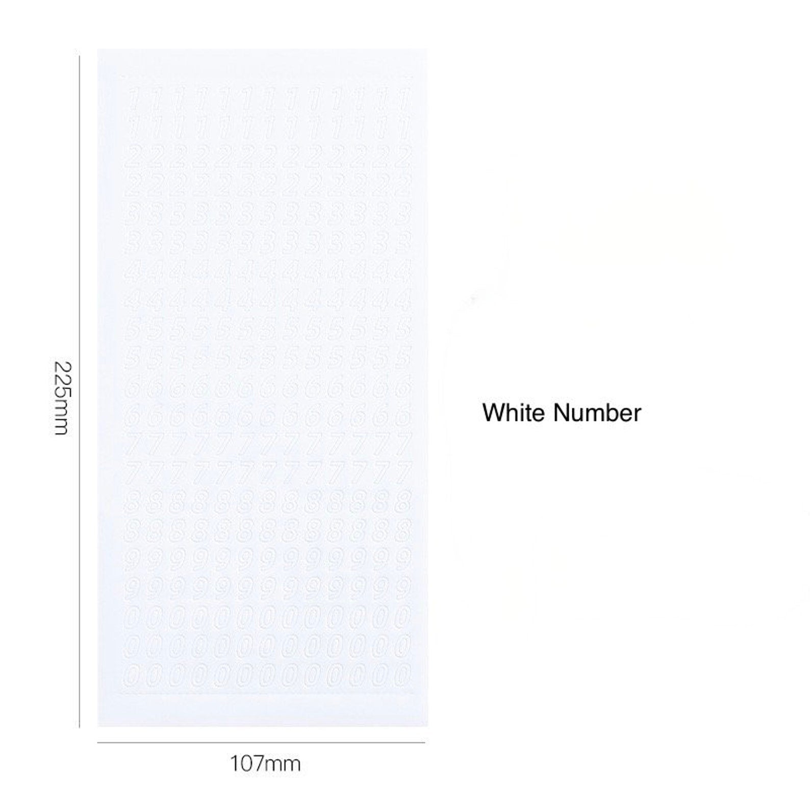 Alphabet Letter & Number Sticker Sheet