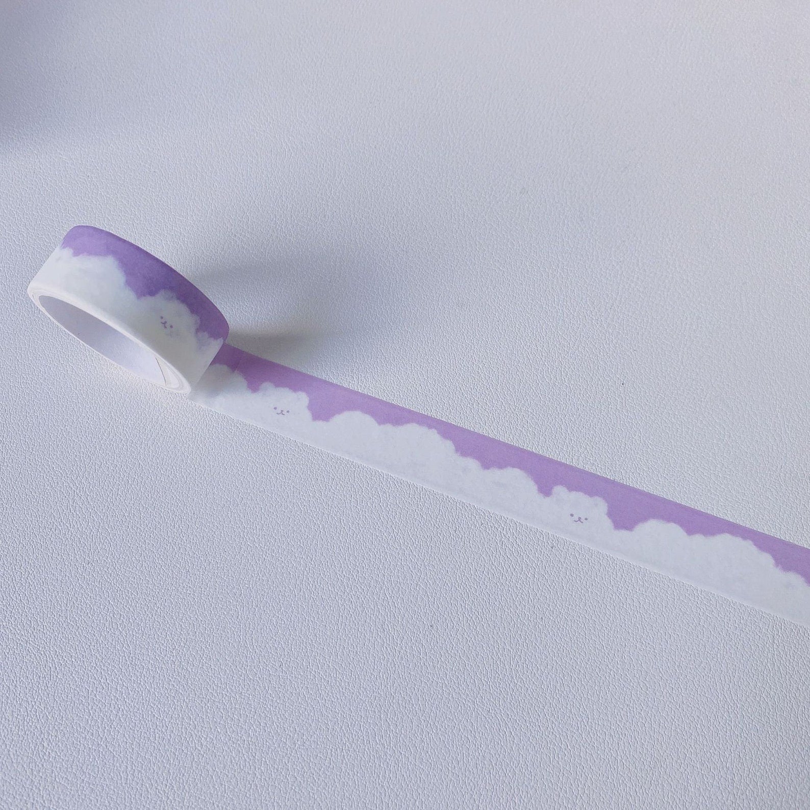 Kawaii cloud washi tape, bear washi tape, heart shape cloud washi tape