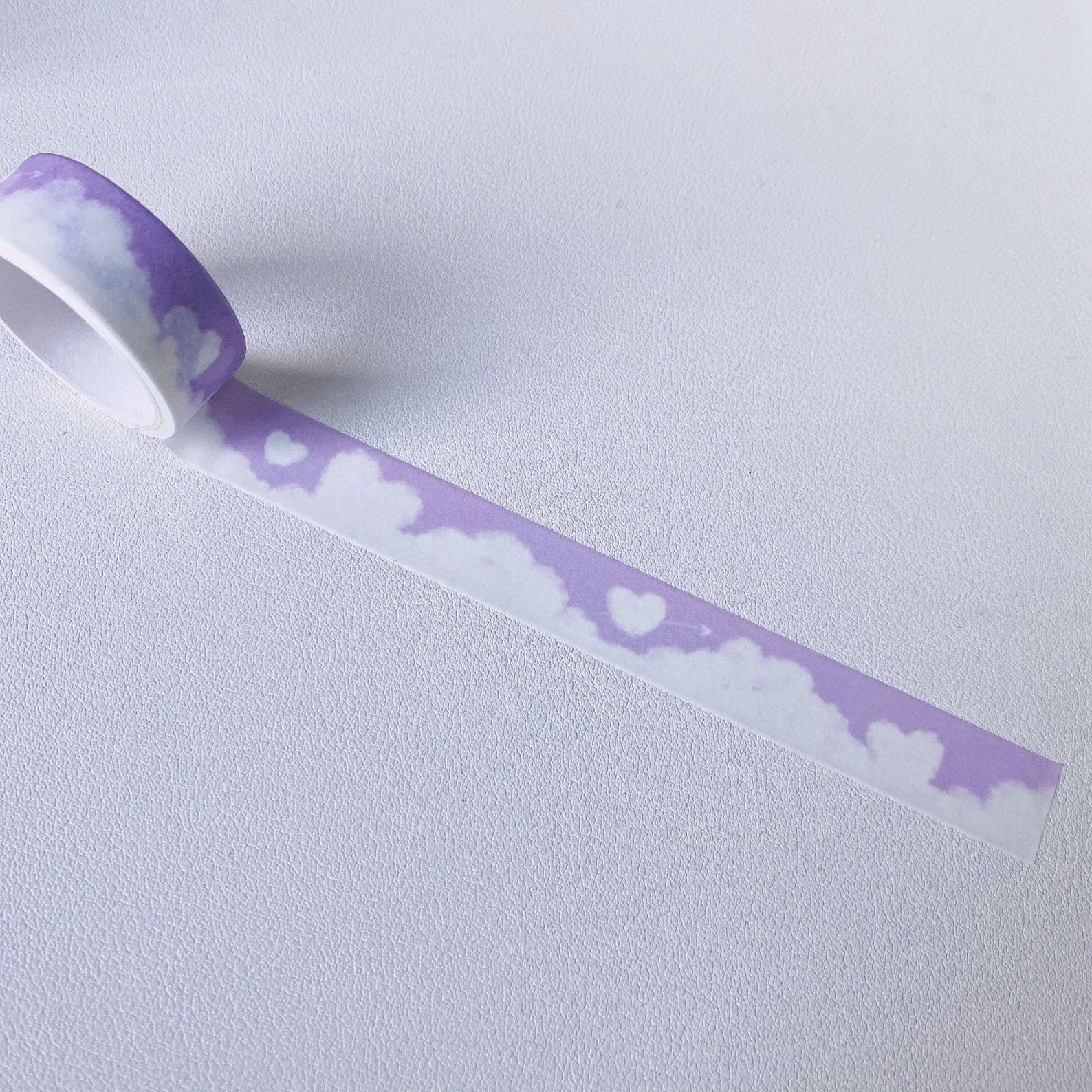 Kawaii cloud washi tape, bear washi tape, heart shape cloud washi tape