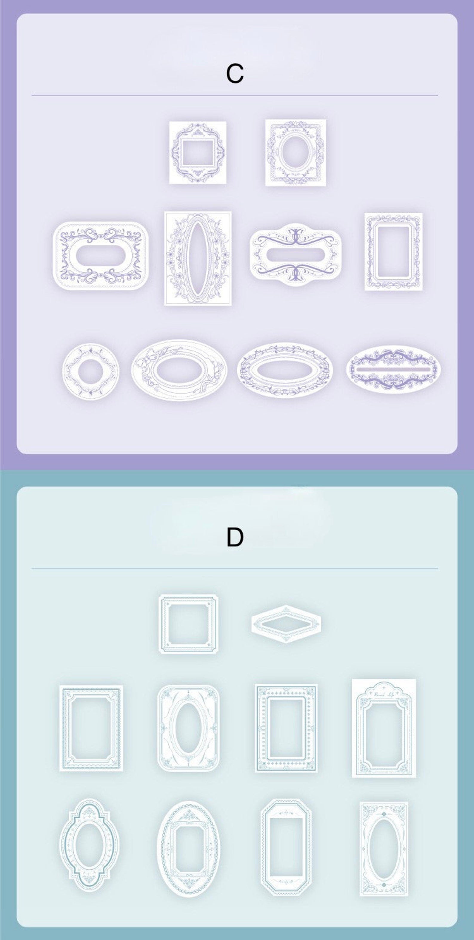 Small Lace Frame Paper