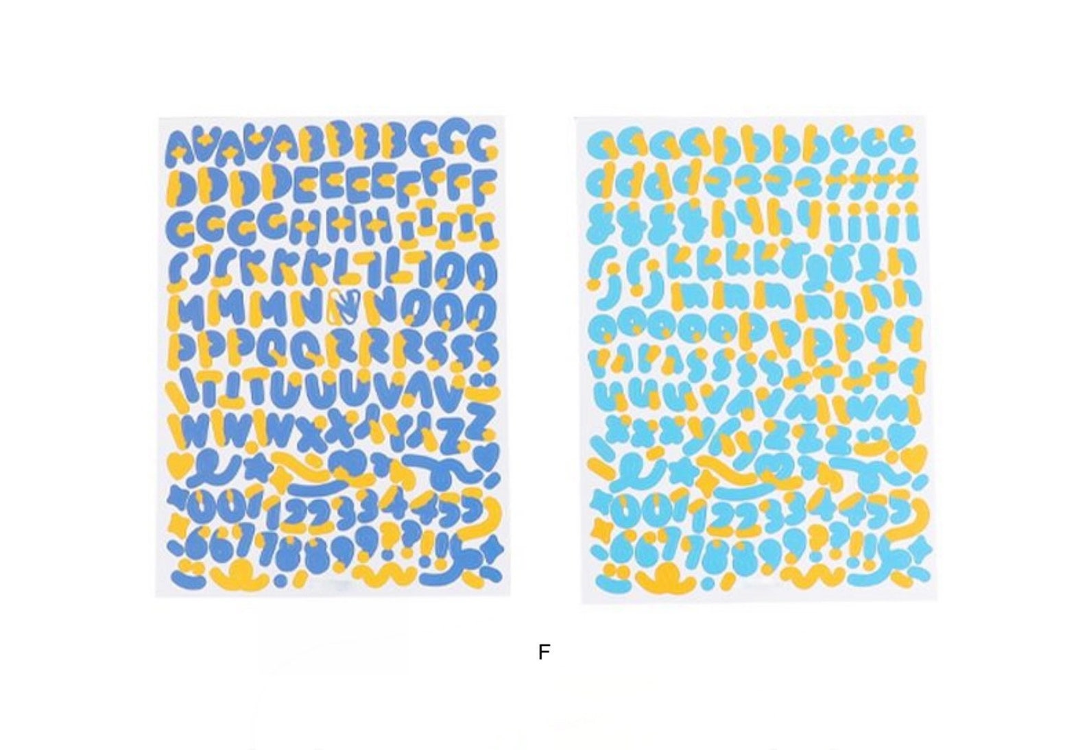 3D Alphabet Letter Sticker