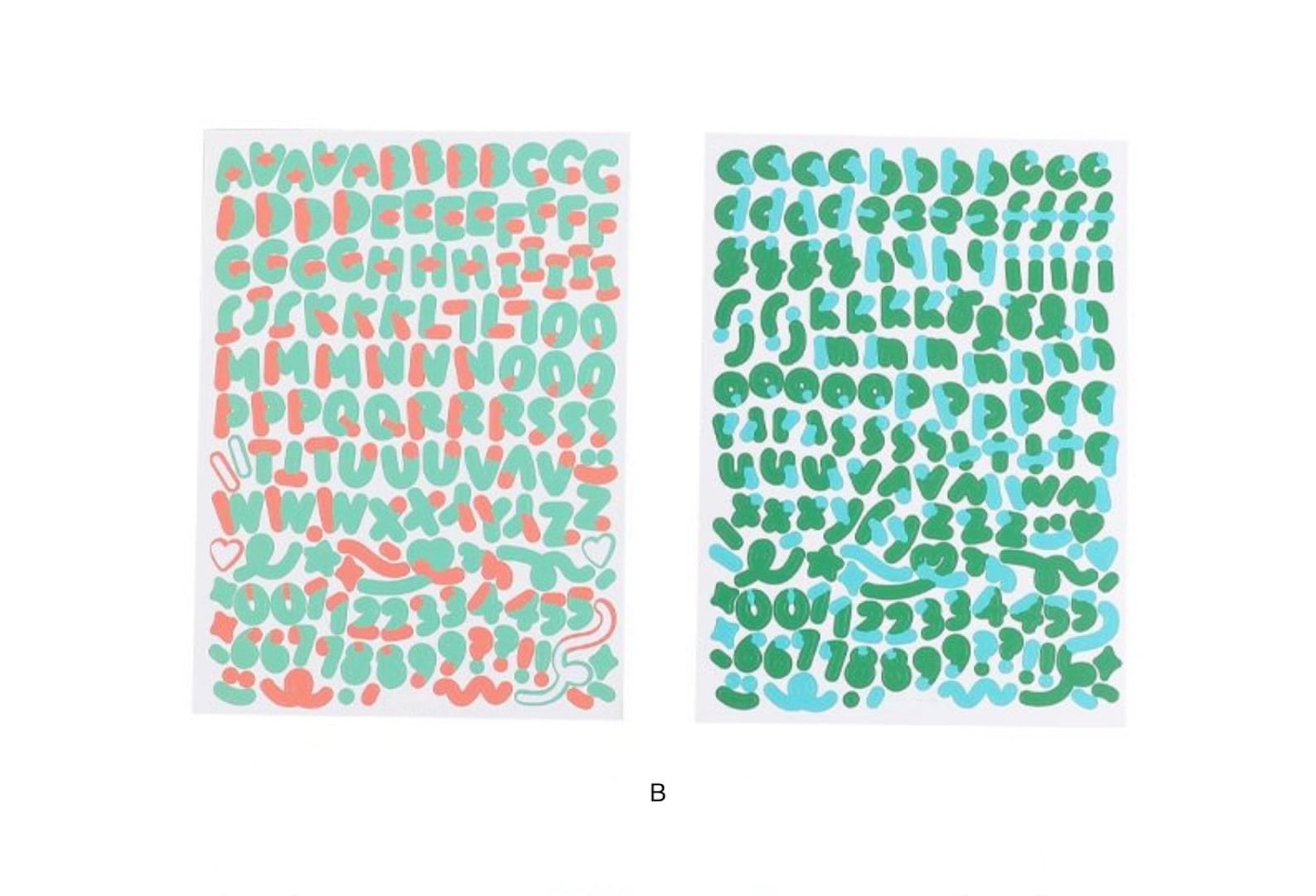 3D Alphabet Letter Sticker