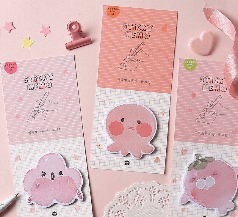 Cute Animal Sticky Memo Pad