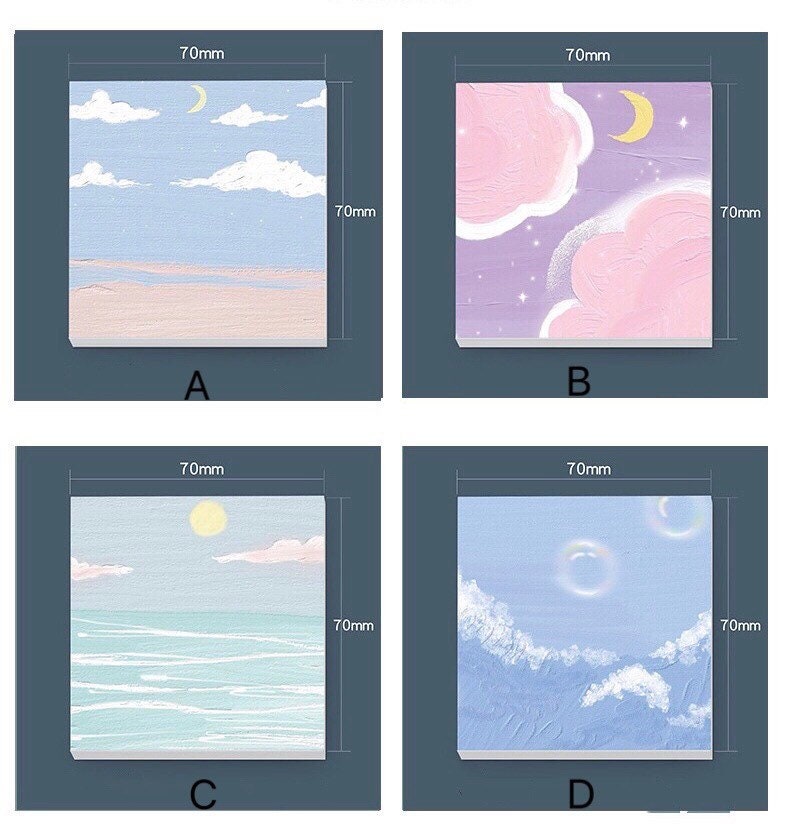 Scenery Sticky Memo Pad