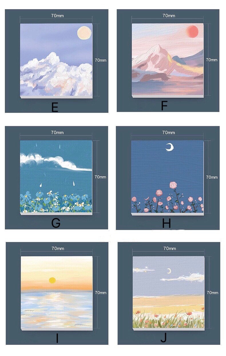 Scenery Sticky Memo Pad