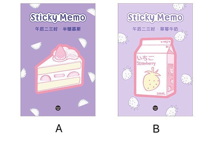 Desserts Sticky Memo Pad