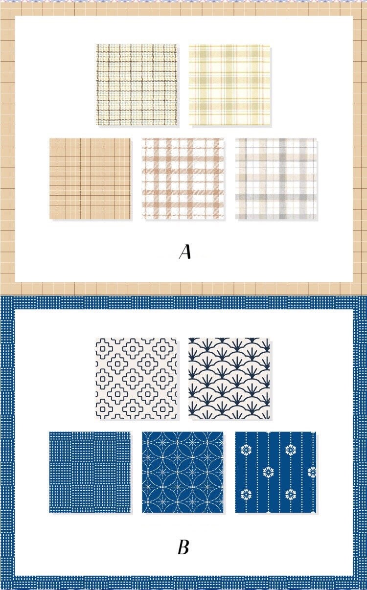 Non-Sticky Grid Memo Pad