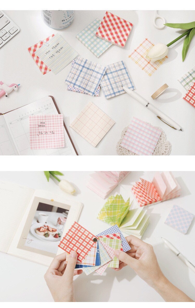 Non-Sticky Grid Memo Pad