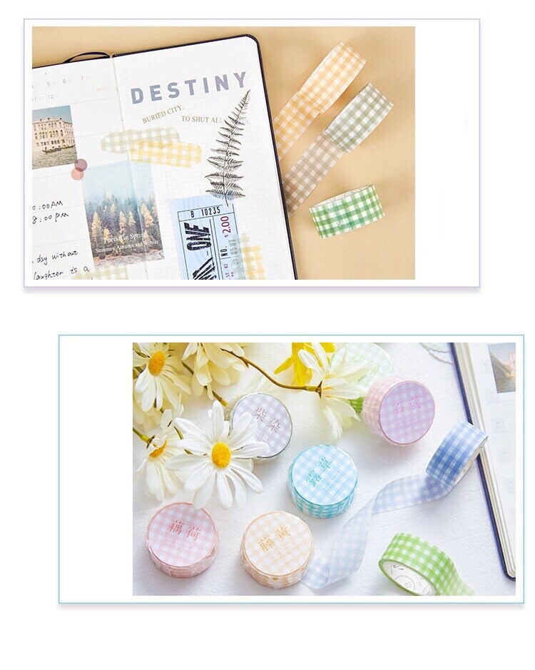 Grid washi tape, Bullet journal tape, decoration tape