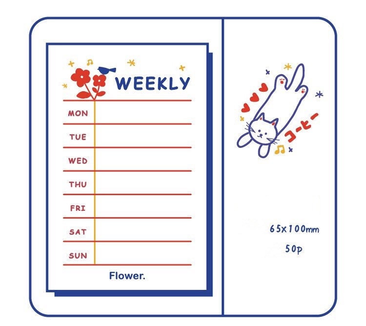 Non Sticky Planner Notepad