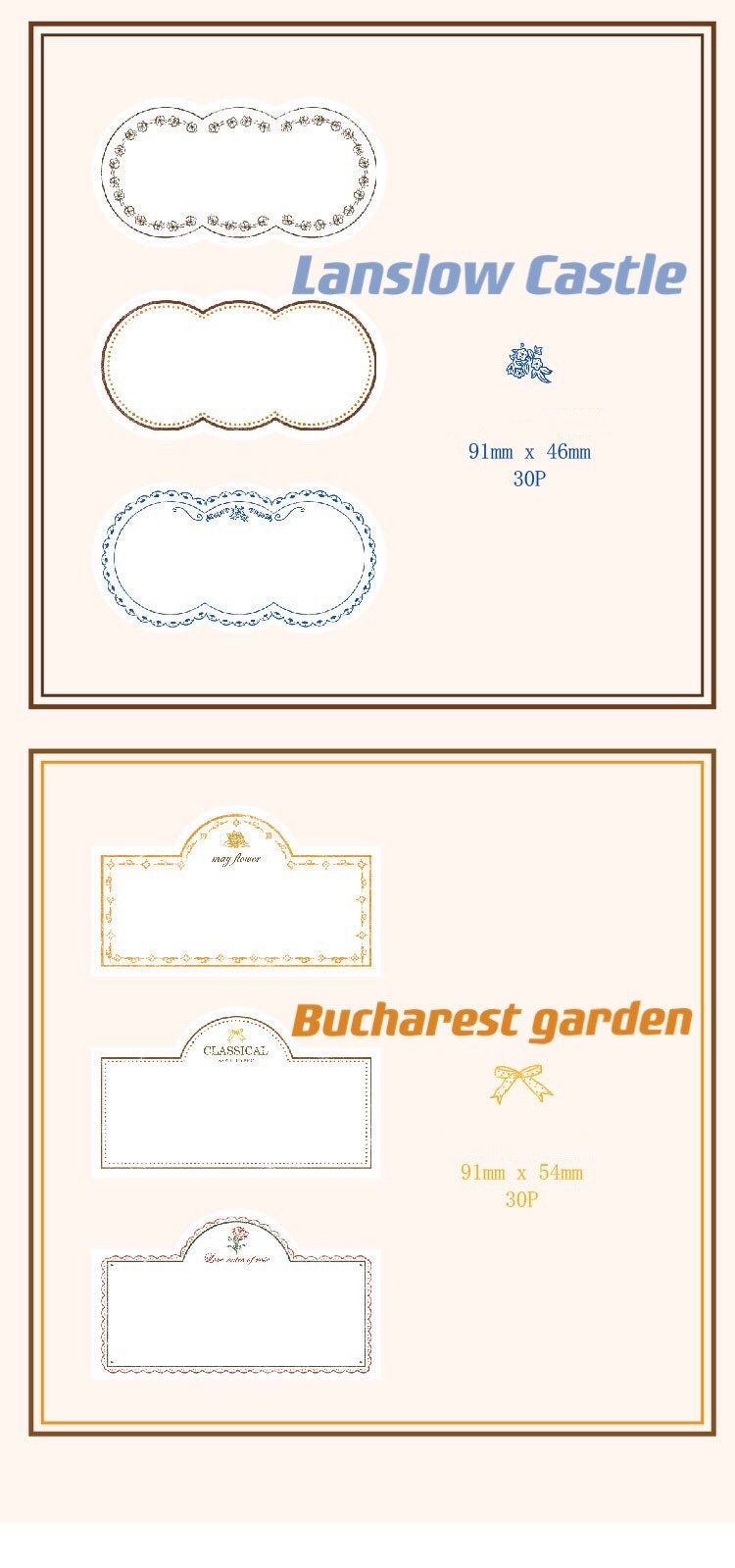 Vintage Style Frame Paper