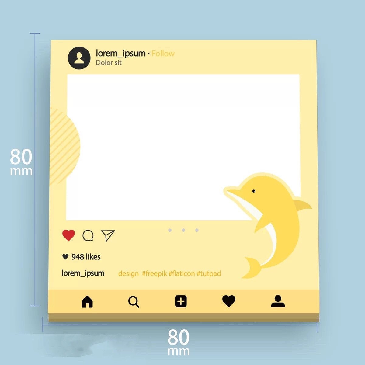 Elephant and Dolphin Notepad