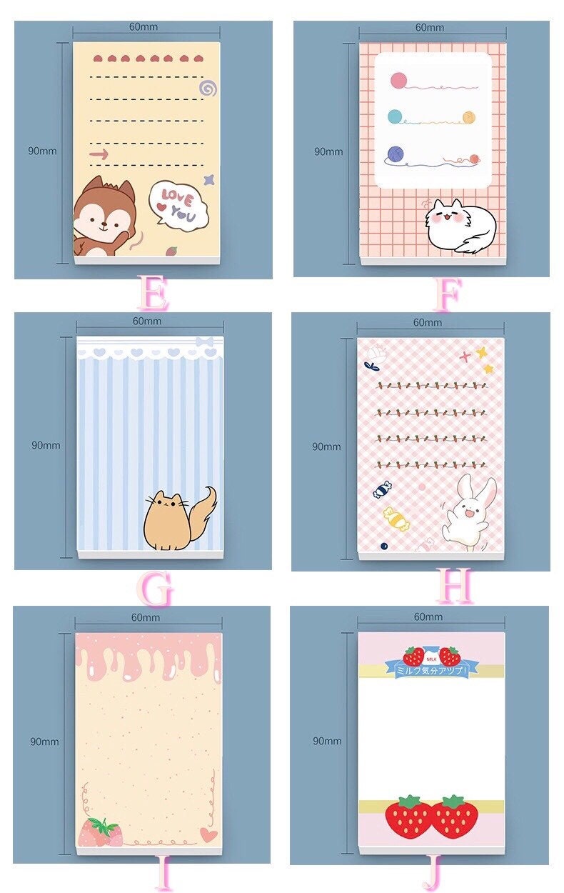 Non-Sticky Animal Memo Pad