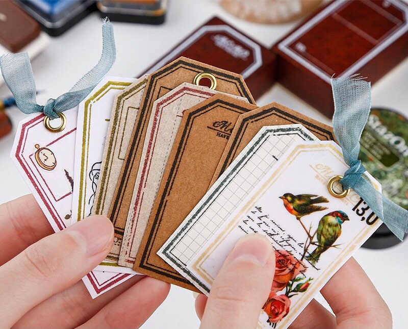 Label maker stamps, wood rubber border stamp, tag stamps, planner stamps