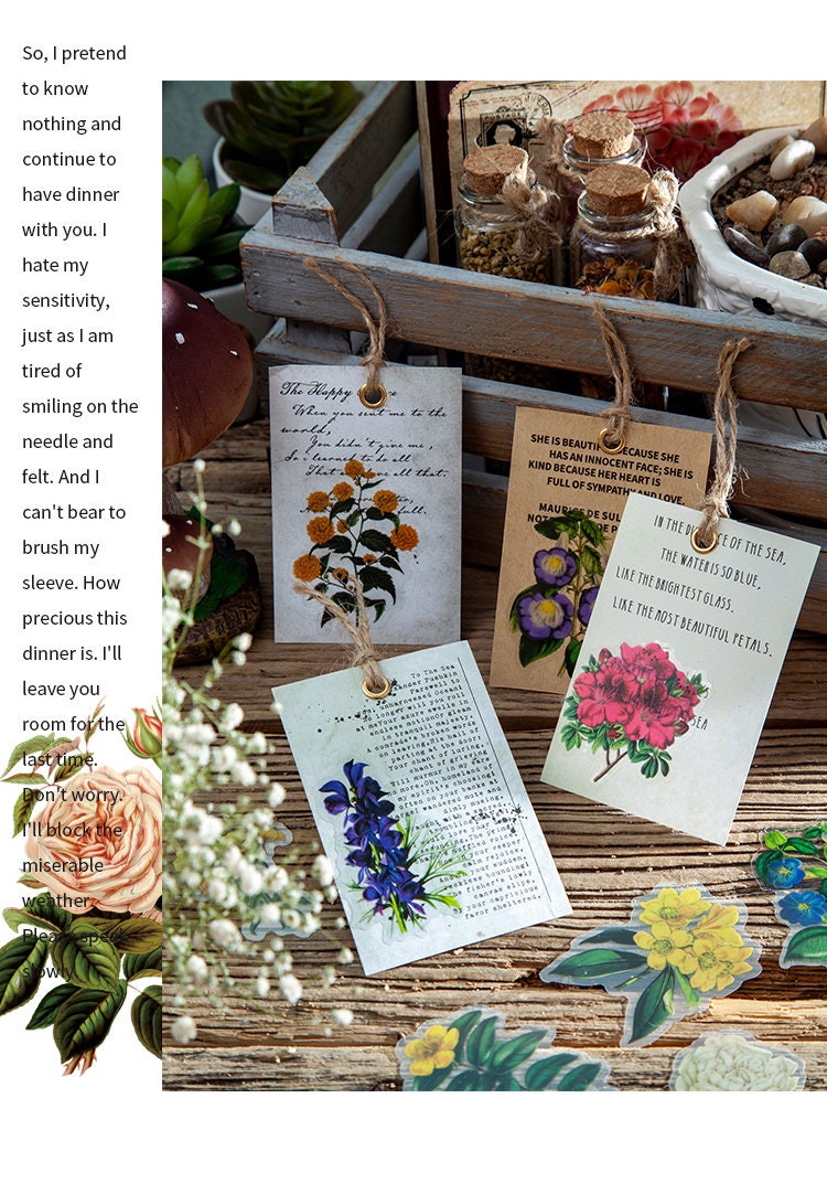 PET Botanical Sticker