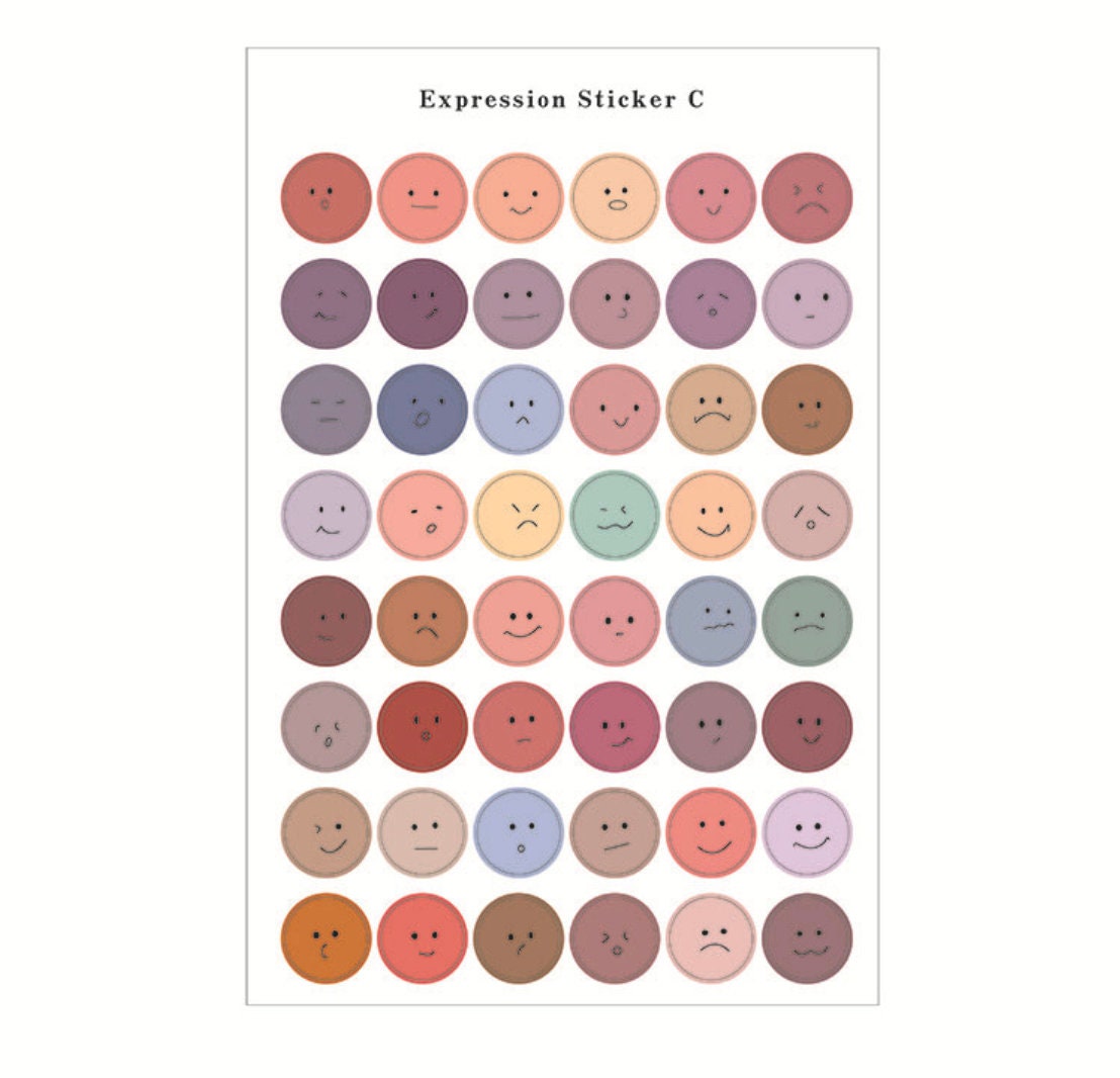 Mood Tracker Sticker Sheet