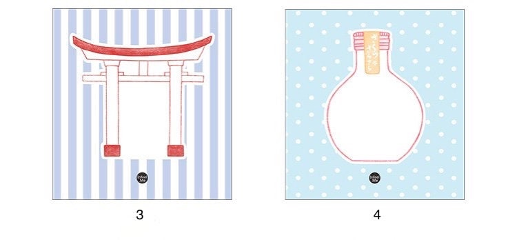 Japan Theme Sticky Memo Pad