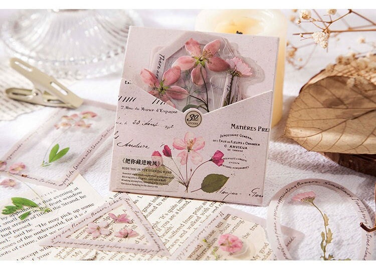 PET Flower Frame Deco Stickers