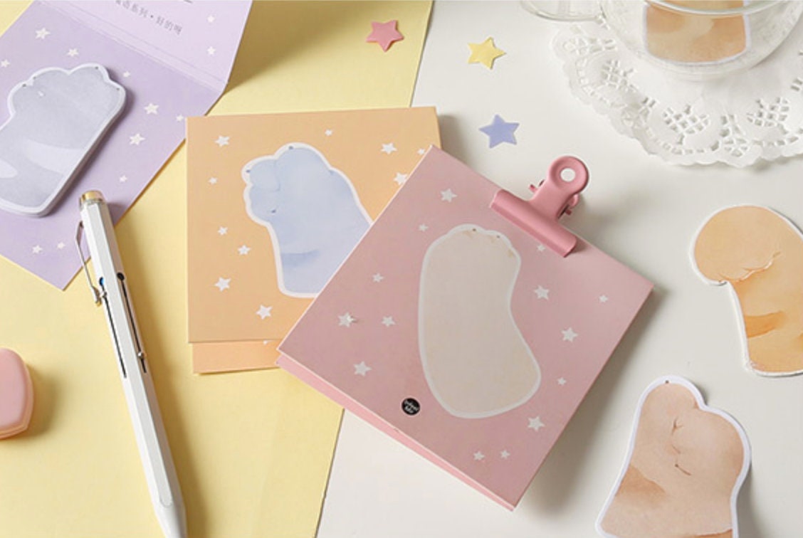Cat Paw Sticky Memo Pad