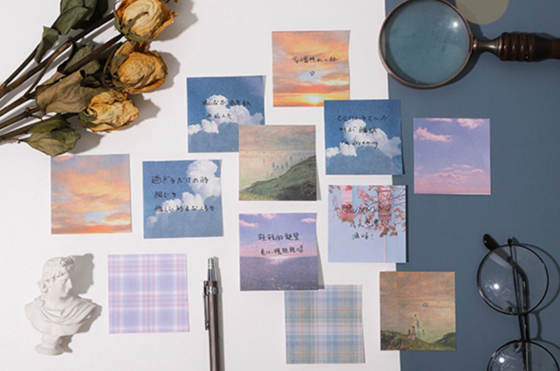 Nature scenery sticky Notepad