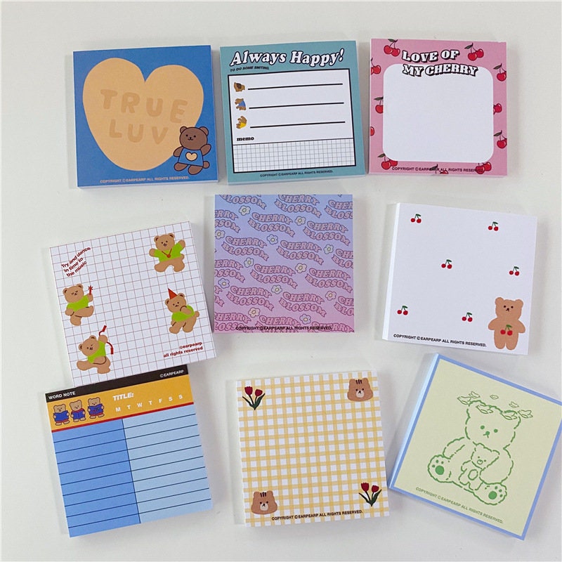 Kawaii Bear Notepad