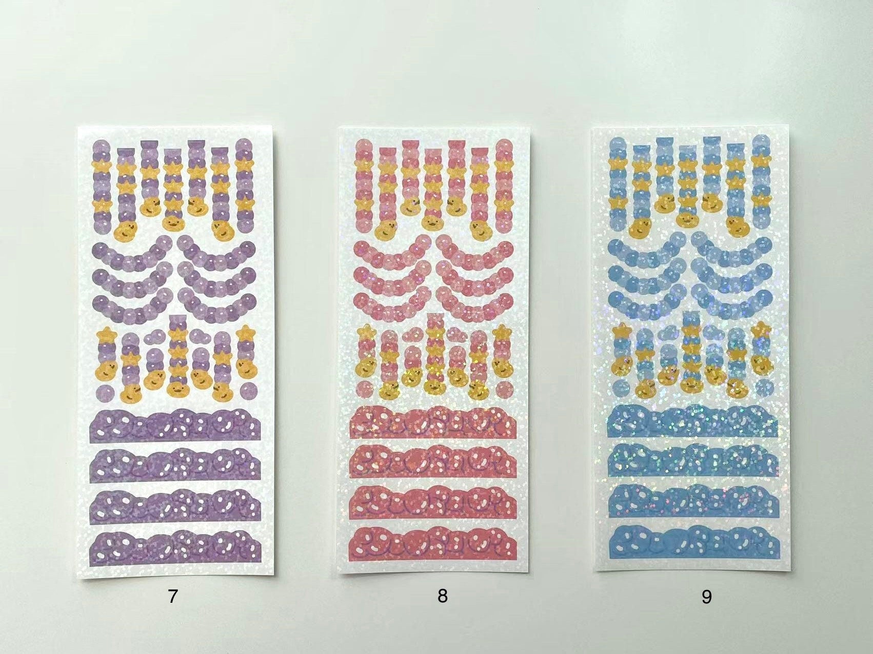 Kawaii bubble bunny deco sticker sheet