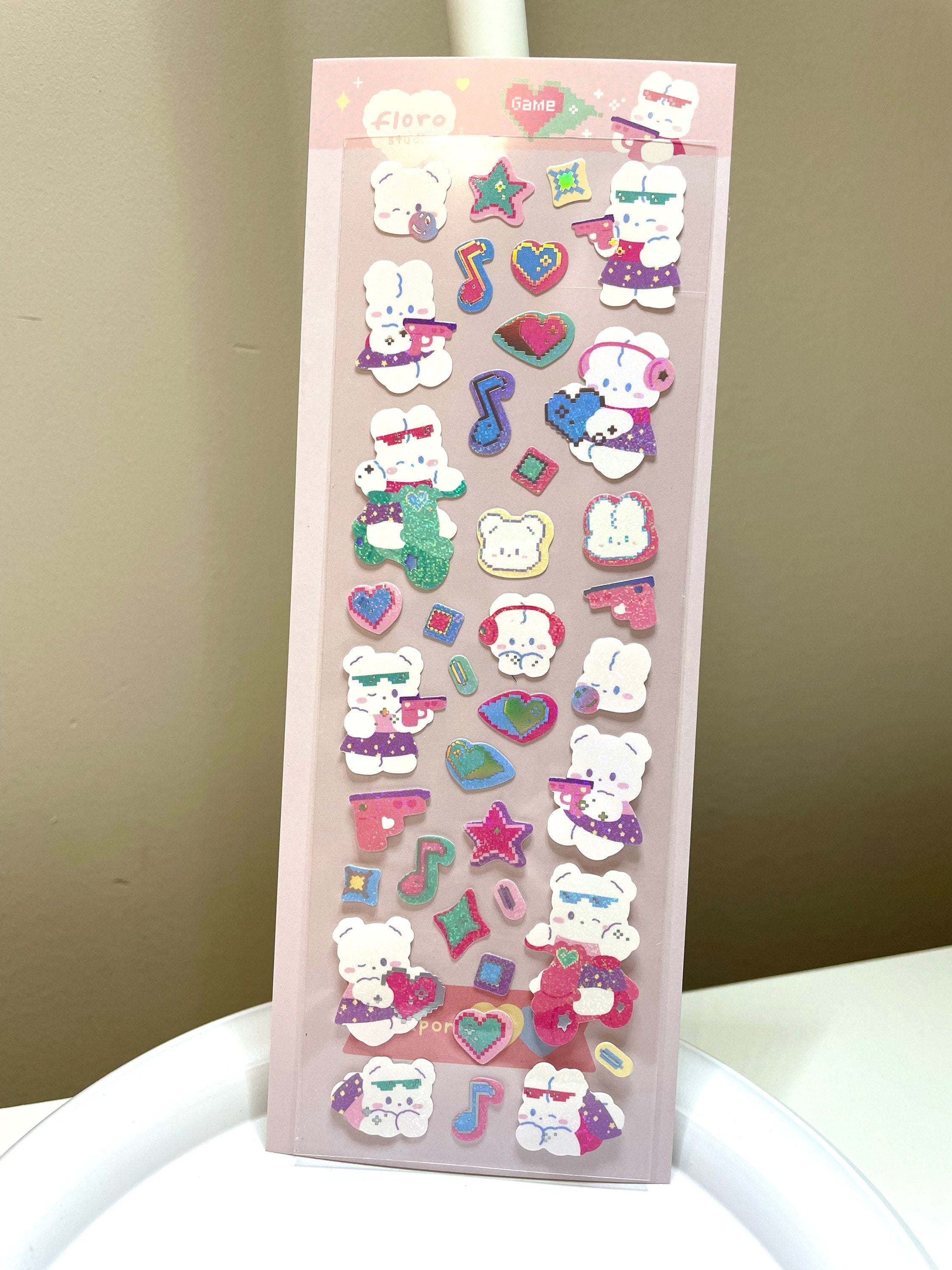 Kawaii Strawberry Bunny Stickers