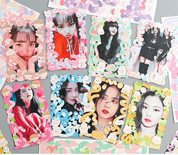 12 Sheets Confetti Ribbon Deco Sticker