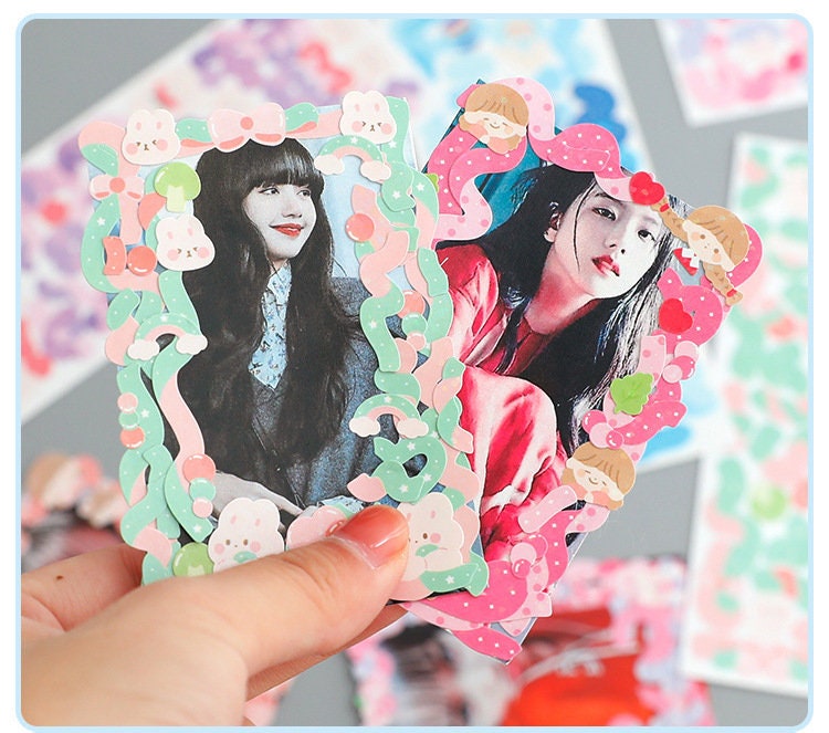 12 Sheets Confetti Ribbon Deco Sticker