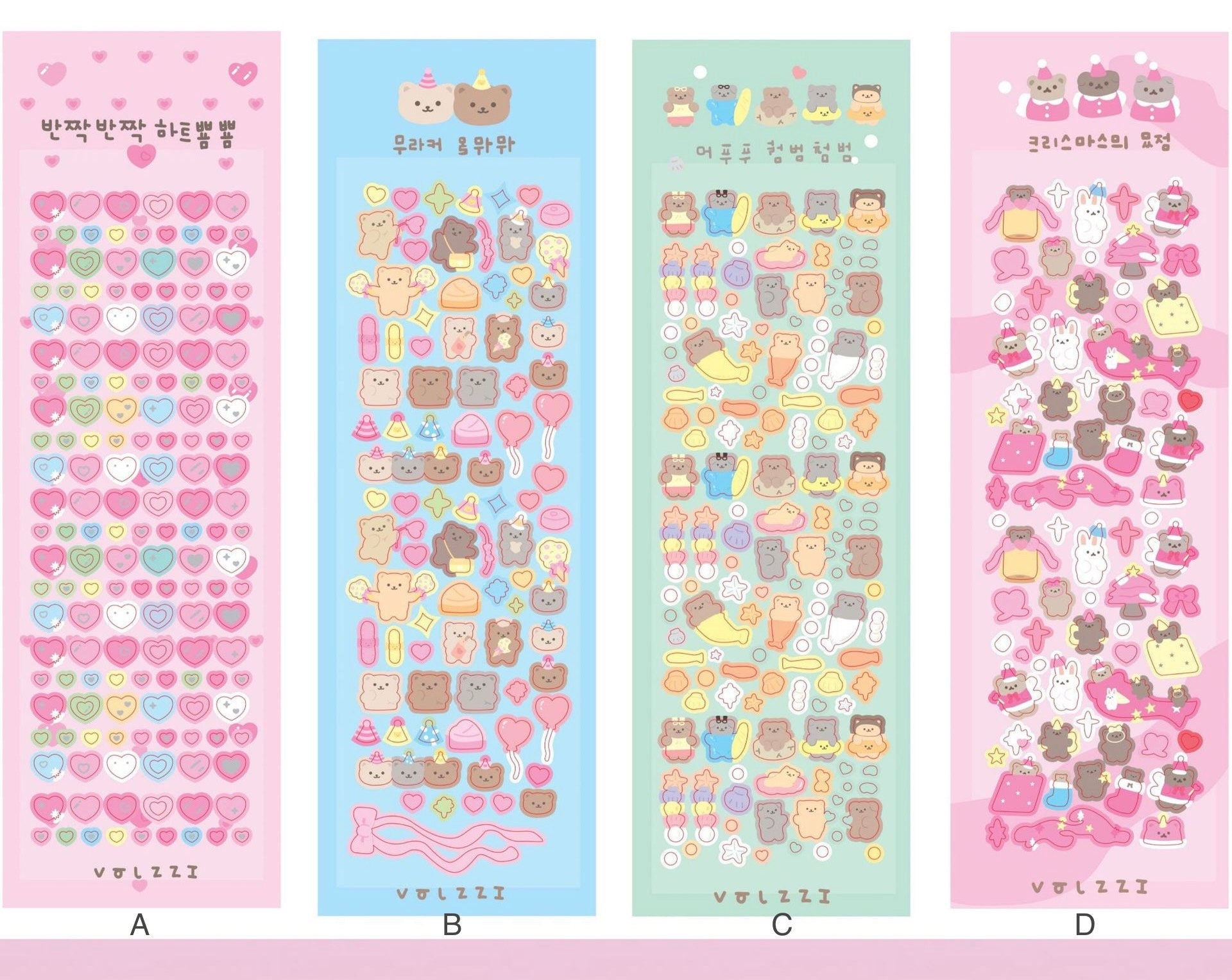 Kawaii toploader deco sticker sheet