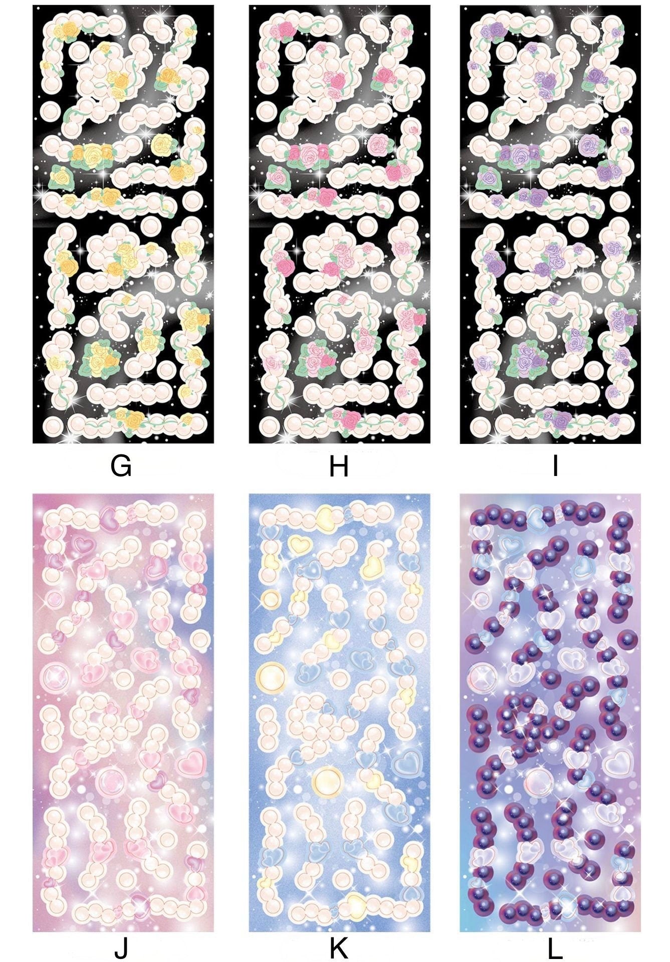 Pearl Ribbon Sticker