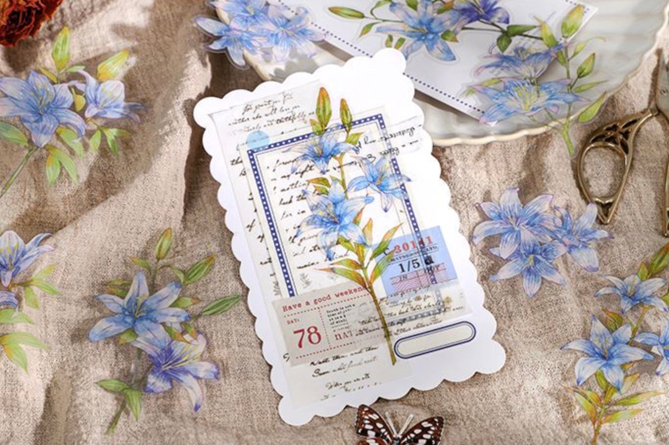 PET Flower Sticker Pack