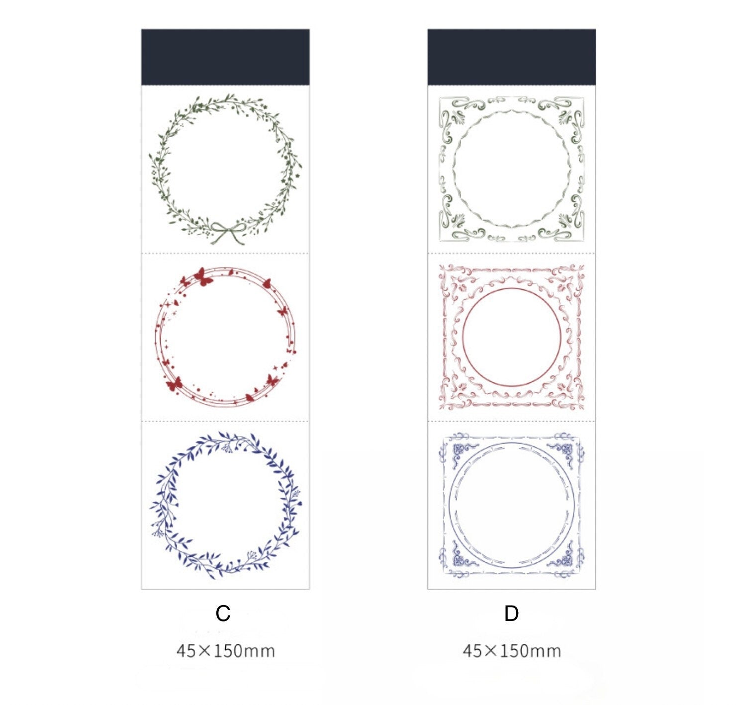 Retro Style Frame Non-Sticky Notepad