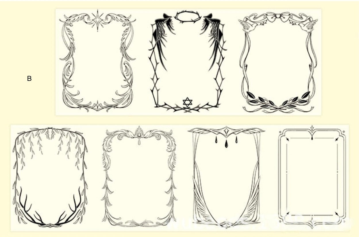 Photo frame deco tape, label frame tape, film strip PET tape