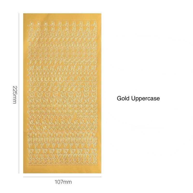 Alphabet Letter & Number Sticker Sheet