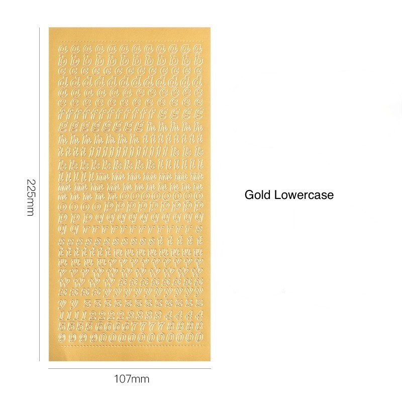 Alphabet Letter & Number Sticker Sheet