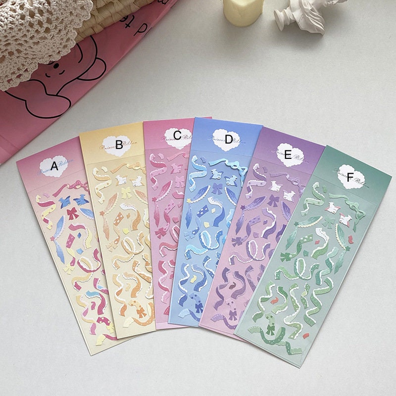 Lace Ribbon Sticker Sheet