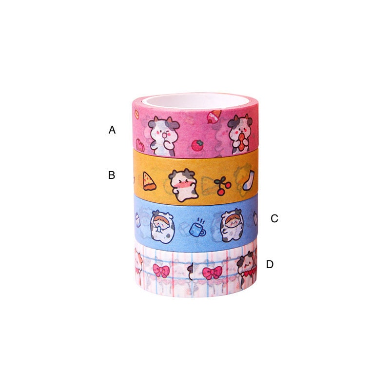 Kawaii strawberry cow washi tape