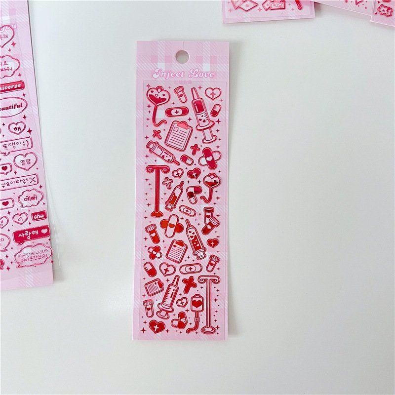 Pink Foil Sakura Sticker
